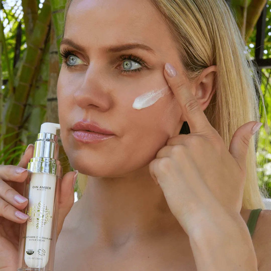 10% Vitamin C   Squalane Repair Cream - Hyperpigmentation, Acne, Wrinkles