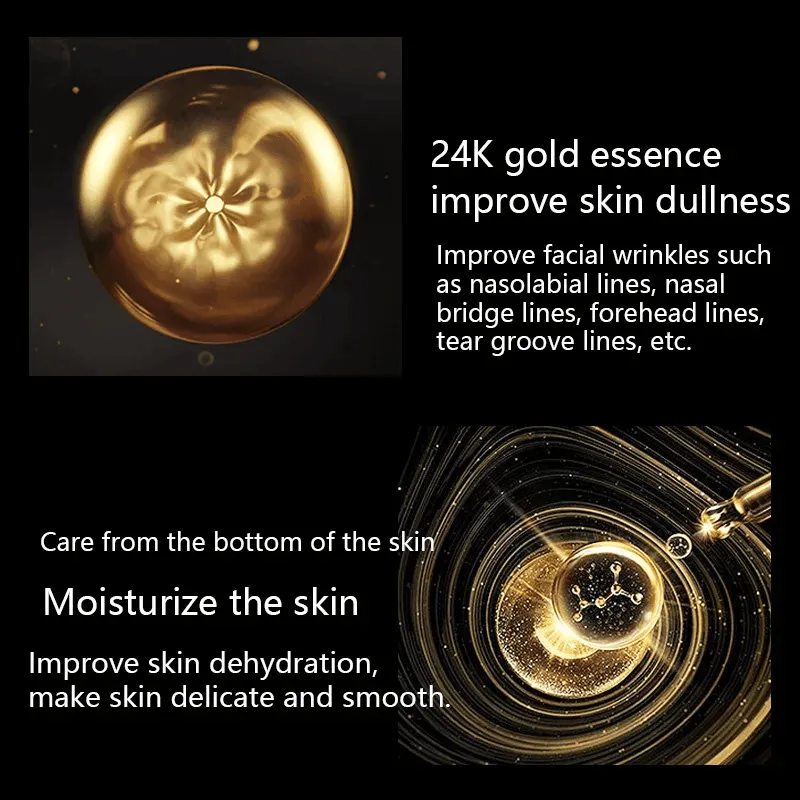 24k Gold Luxury Care Foil Hydration Skin Care 5Pcs Set