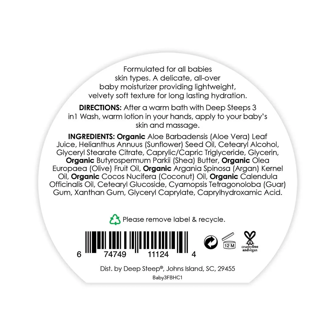 3-in-1  Face, Body and Hand Cream - Fragrance Free