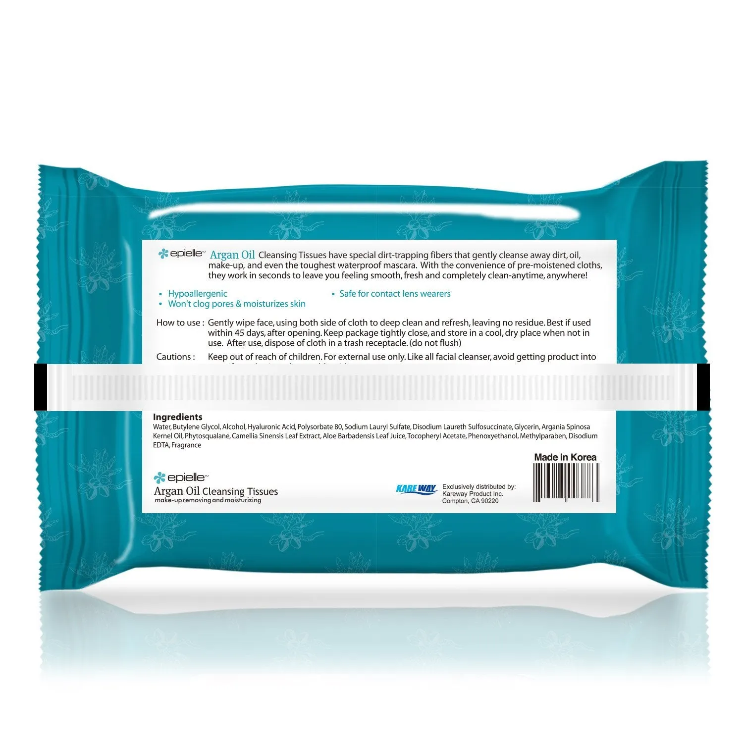 Argan Oil Facial Cleansing Tissues | 60ct