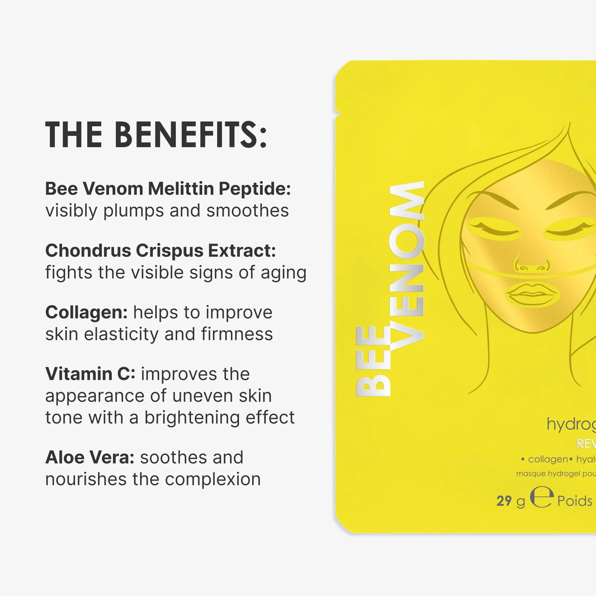 Bee Venom Hydrogel Face Mask