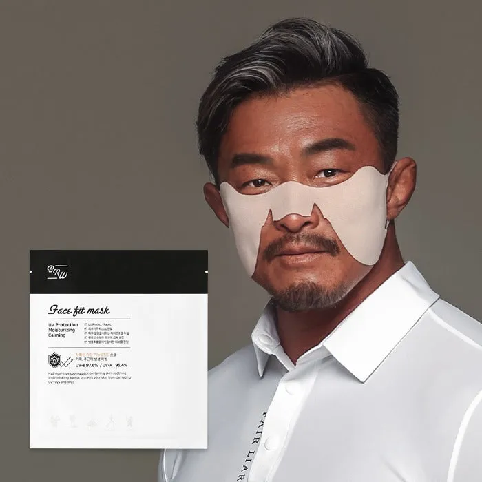 BR Waterfull Face Fit Mask (hydrogel, golf mask, sunscreen patch)- 5ct