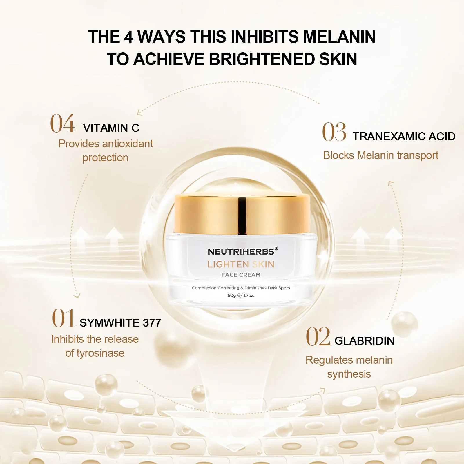 Brightening And Lightening Skin Face Cream For Dark Skin
