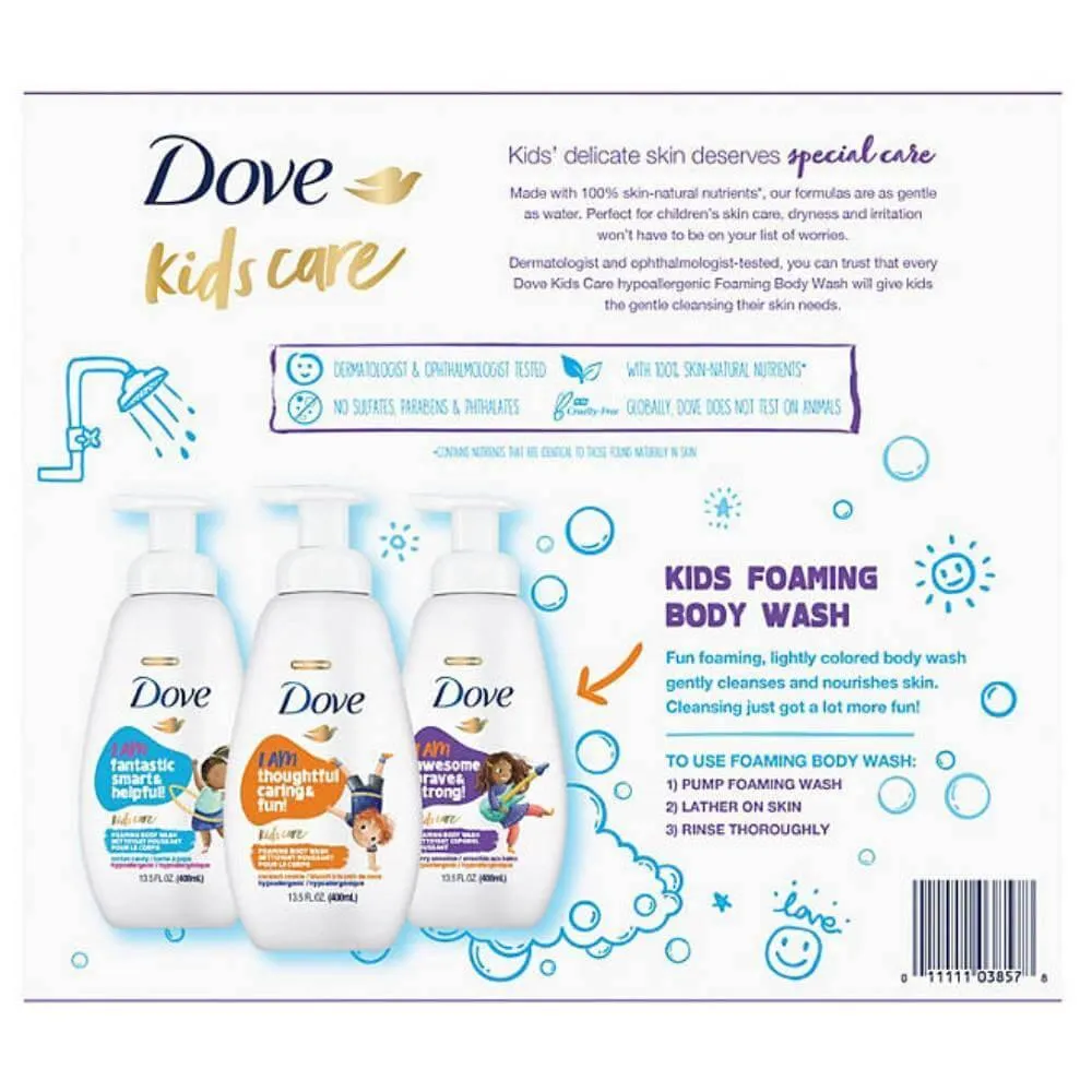 Dove - Kids Care Foaming Body Wash, Variety Pack - 13.5 Oz - 3 Pack