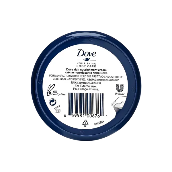 Dove Nourishing Body Care Face Hand and Body Cream 250ml