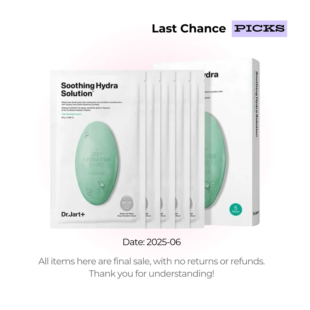 Dr.Jart  Hydra Solution Soothing Mask 5pcs (Clearance)