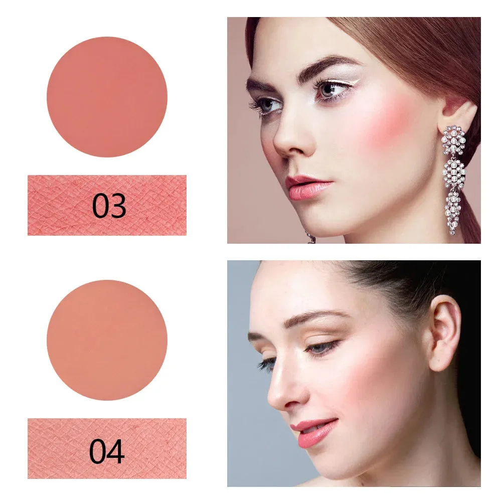 Eight-color blush palette matte long-lasting sunburn natural makeup skin color portable blush palette