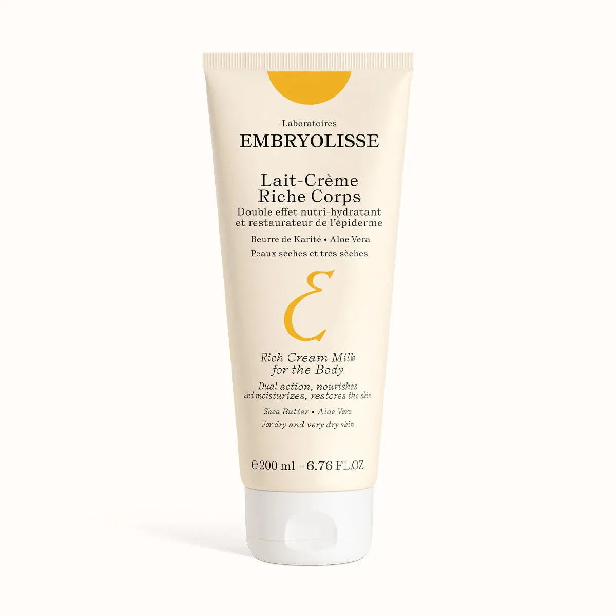Embryolisse - Rich Cream Milk for the Body - Moisturizer For Dry Skin - 6.76 fl.oz