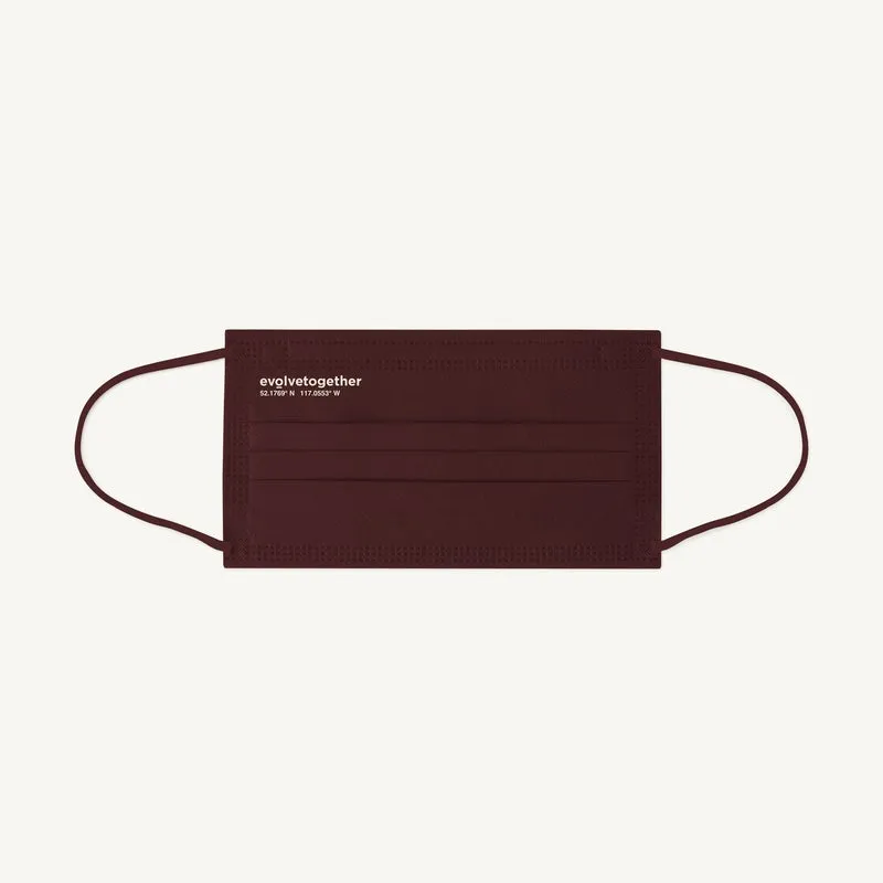 Face Mask 30 Pack (Burgundy)