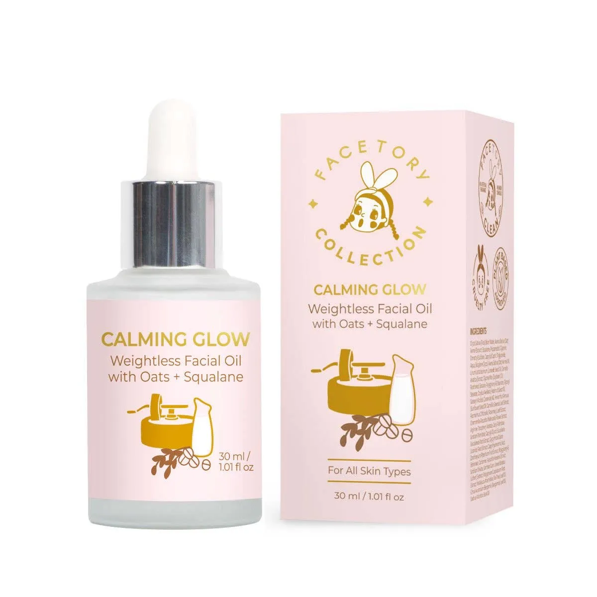 FaceTory - Oats Calming Glow Weightless Facial Oil