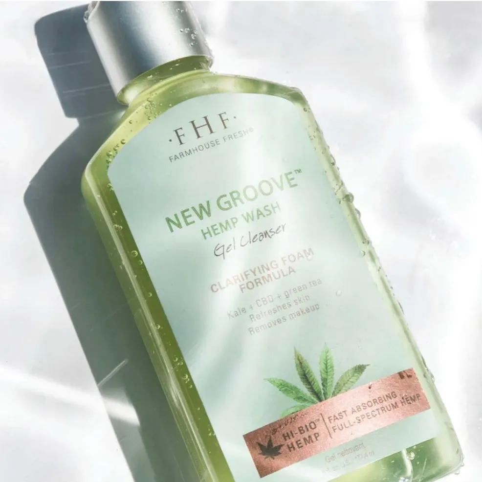Farmhouse Fresh New Groove Hemp Wash Gel Cleanser 6 oz. Bottle