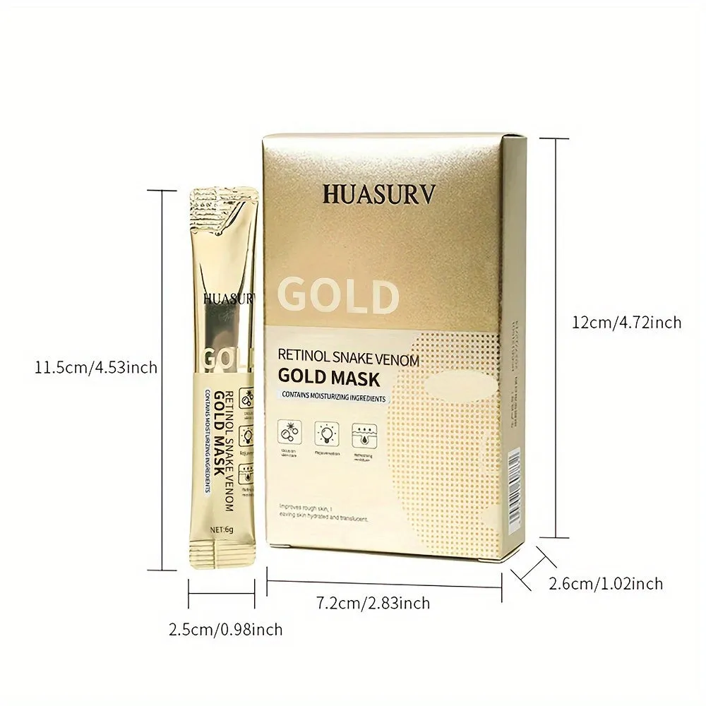Golden Retinol Snake Venom Mask Hydrate Tighten Smooth Wrinkles