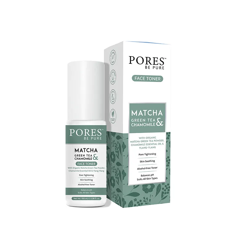 Green Tea & Chamomile Face Toner - With Ylang-Ylang - 100 mL