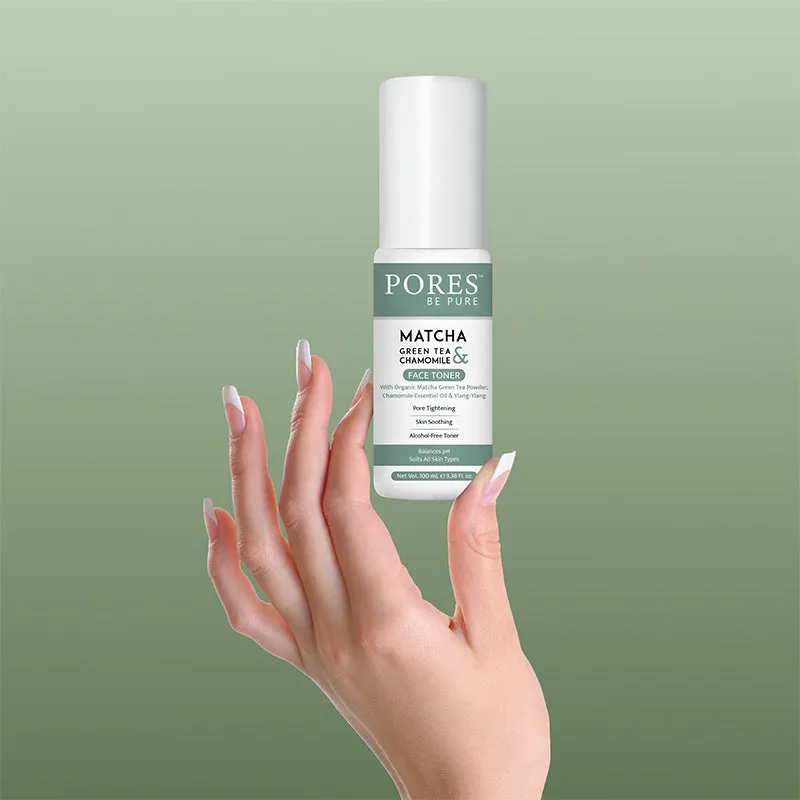 Green Tea & Chamomile Face Toner - With Ylang-Ylang - 100 mL