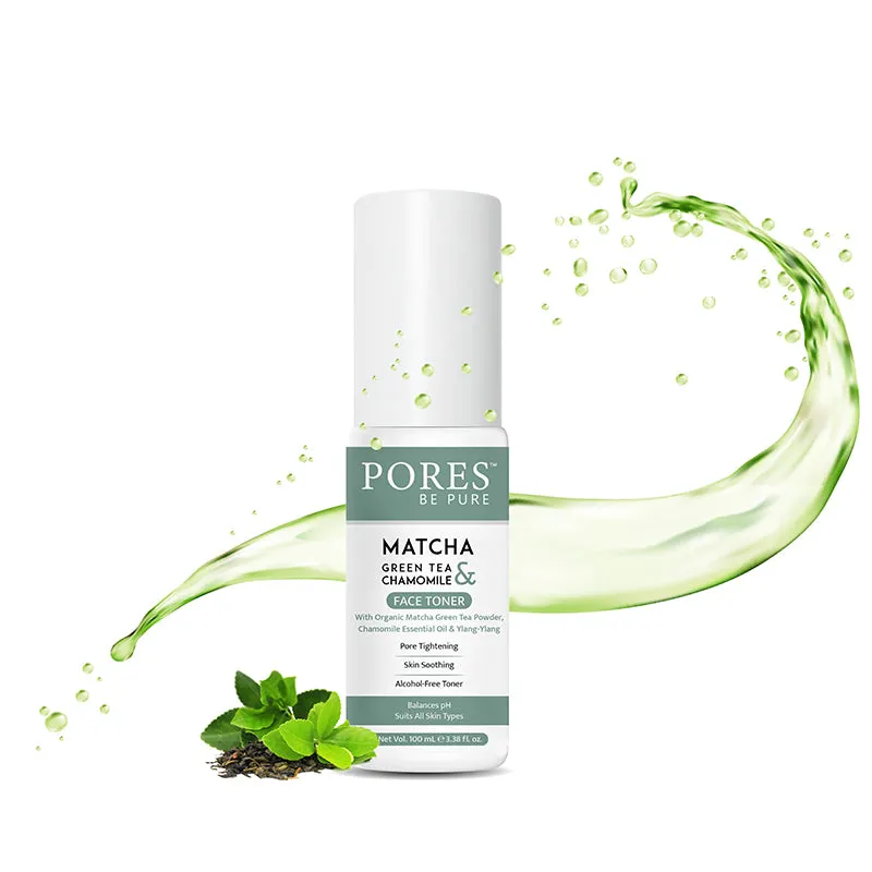 Green Tea & Chamomile Face Toner - With Ylang-Ylang - 100 mL