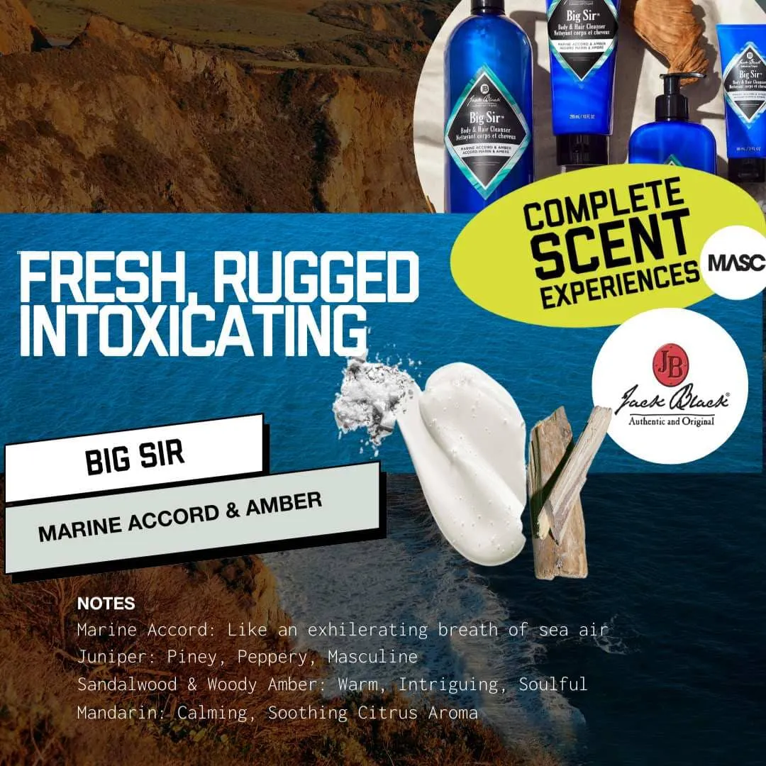 Jack Black Big Sir Body & Hair Cleanser (Size Options)