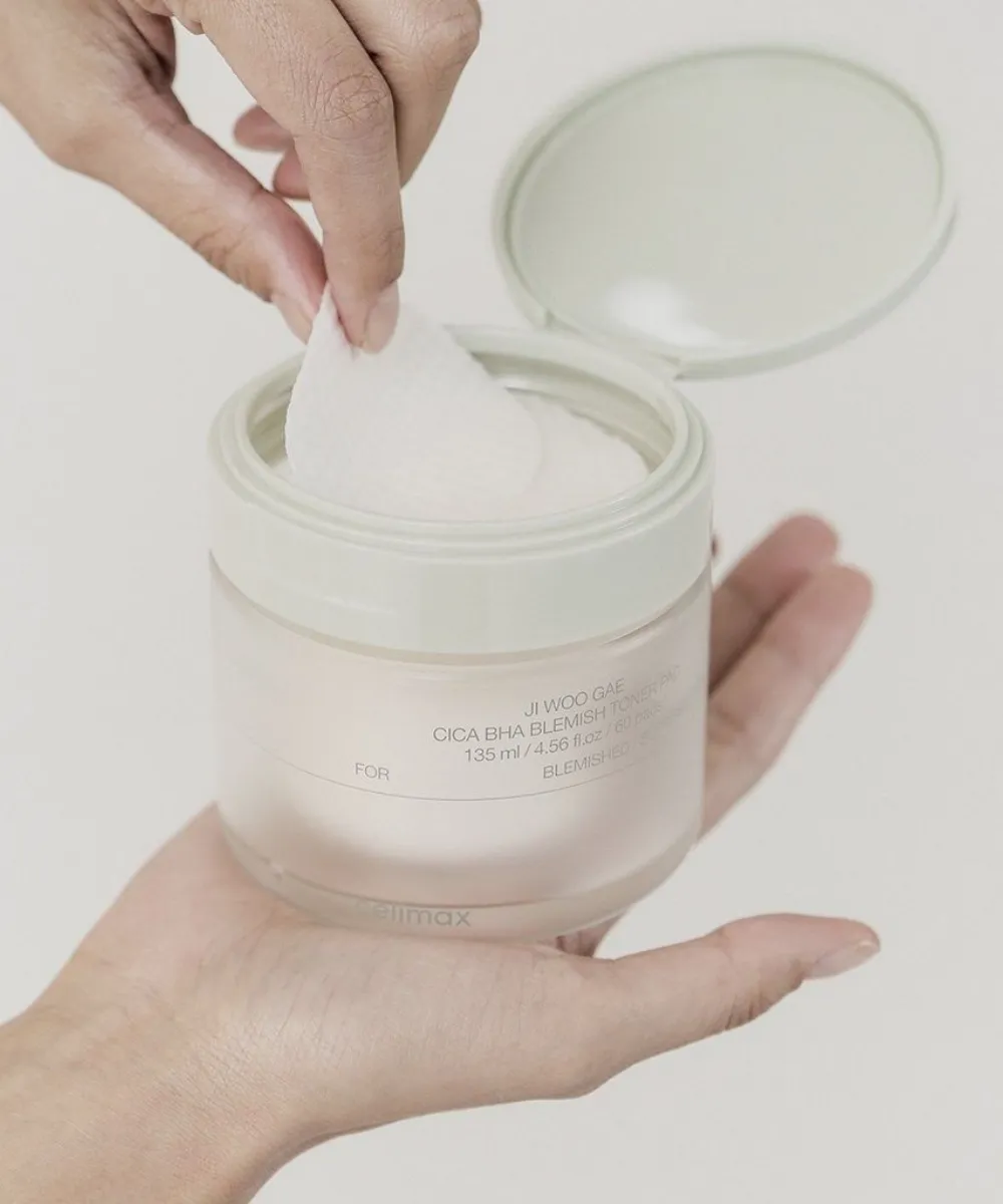 JIWOOGAE Cica BHA Blemish Toner Pad