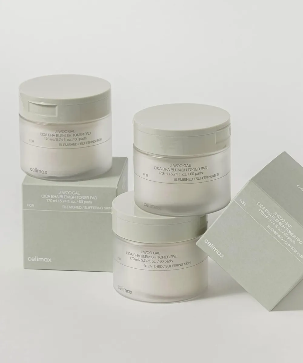 JIWOOGAE Cica BHA Blemish Toner Pad