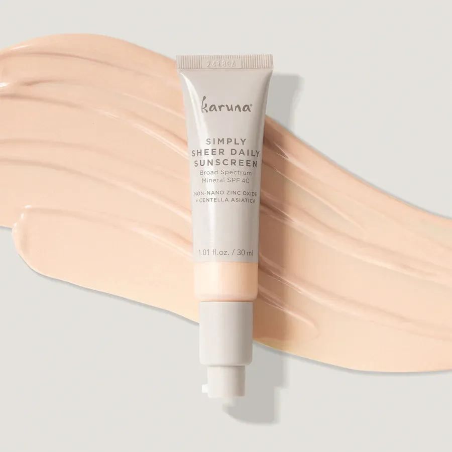 Karuna Simply Sheer Daily Sunscreen SPF 40, 1.01 fl. oz.