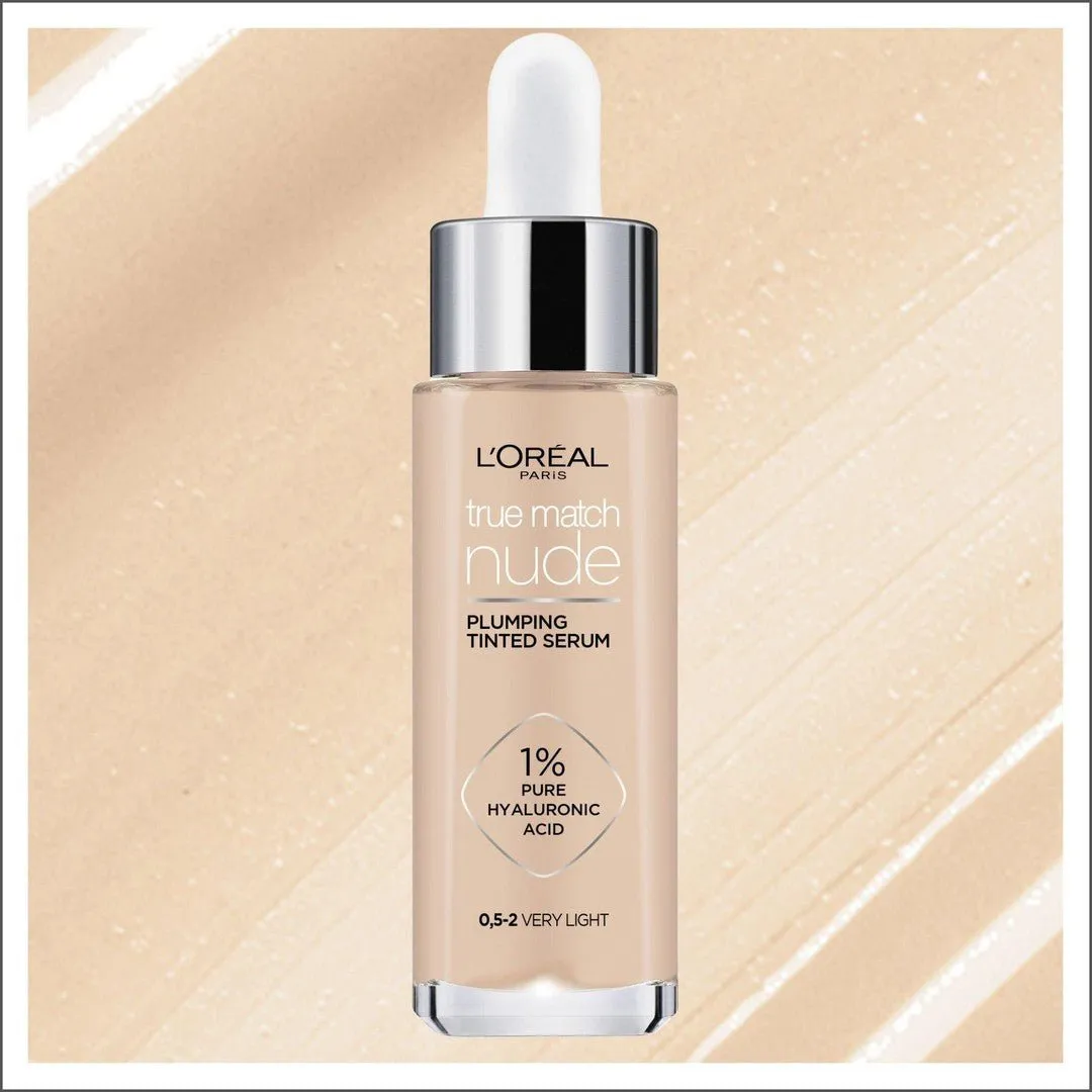 L'Oréal Paris True Match Nude Plumping Tinted Serum 0.5-2 Very Light