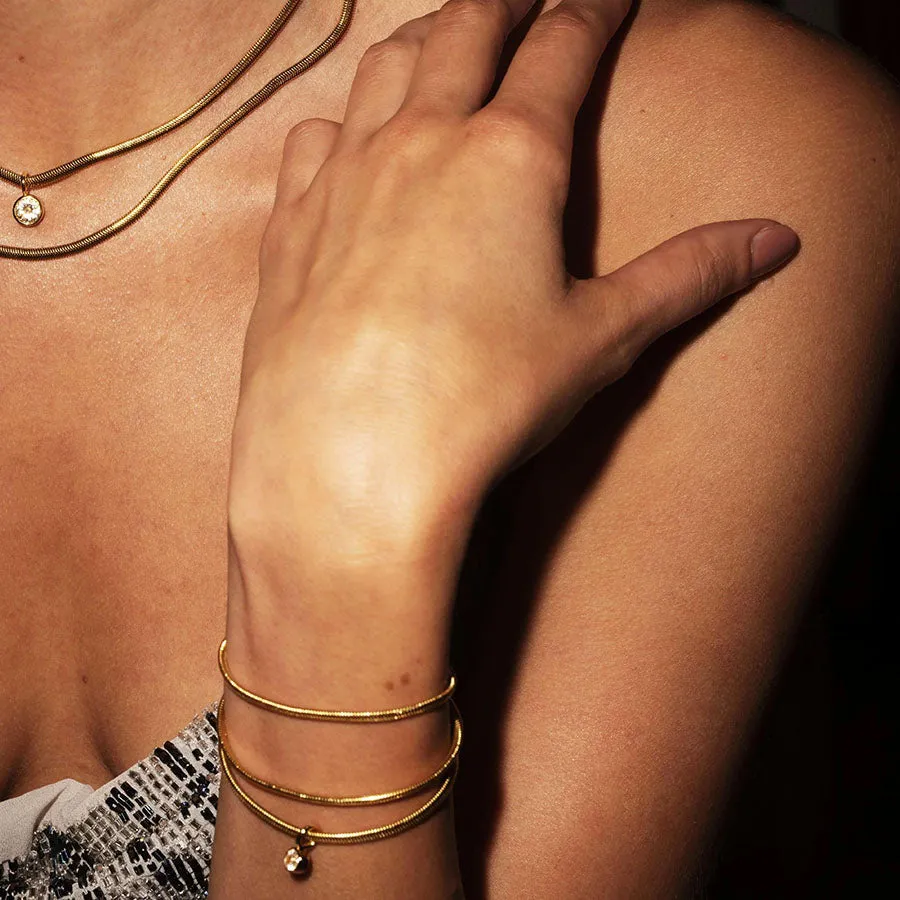 Lucile Gold Snake Bracelet