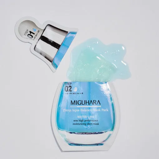 MIGUHARA 2 Step Aqua Balance Mask Pack (1.7ml   25ml) x 1 sheet