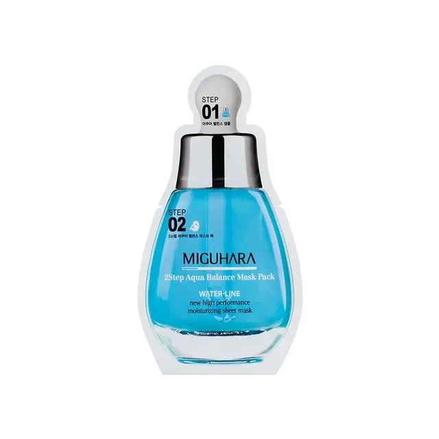 MIGUHARA 2 Step Aqua Balance Mask Pack (1.7ml   25ml) x 1 sheet