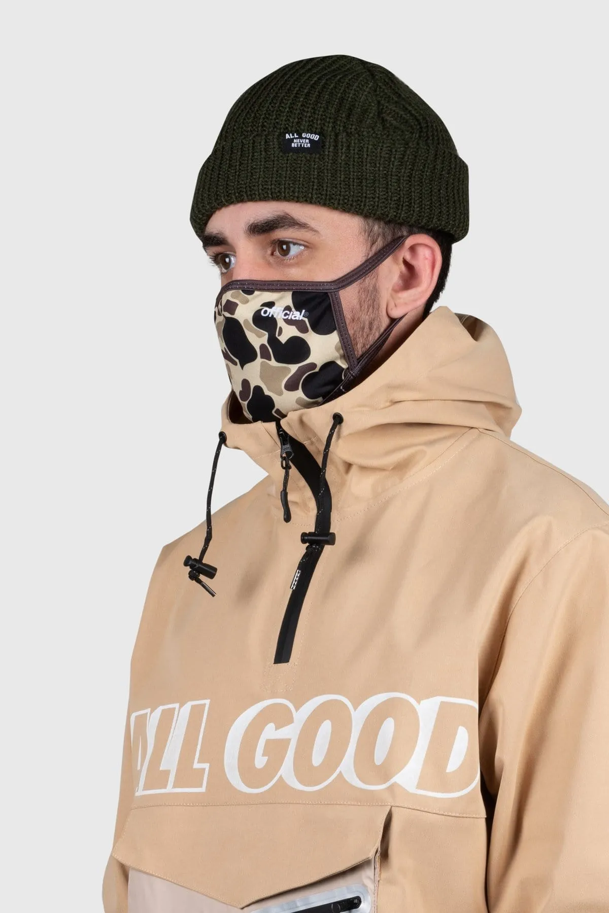 Official Face Mask Duck Camo Brown L/XL