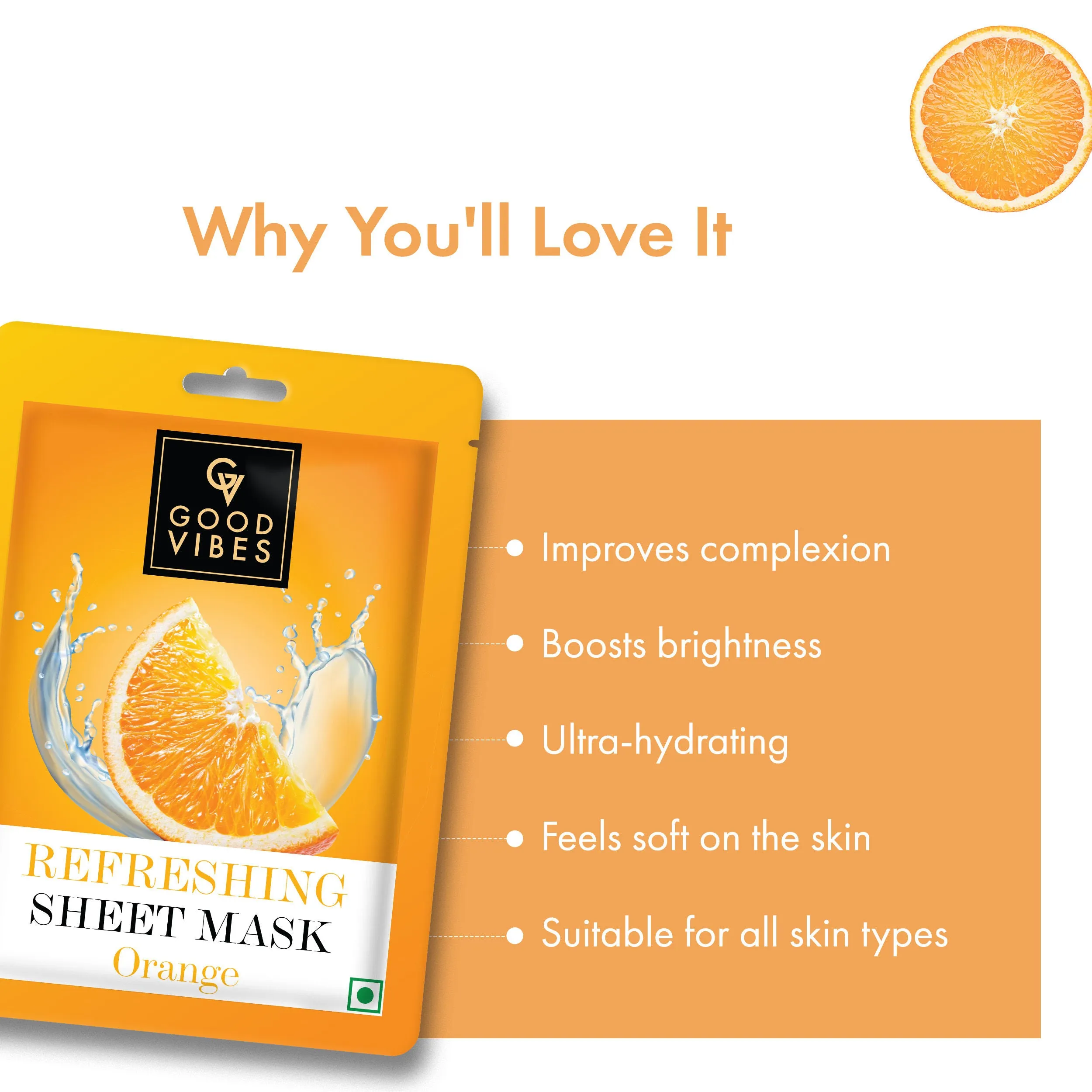 Orange Refreshing Sheet Mask