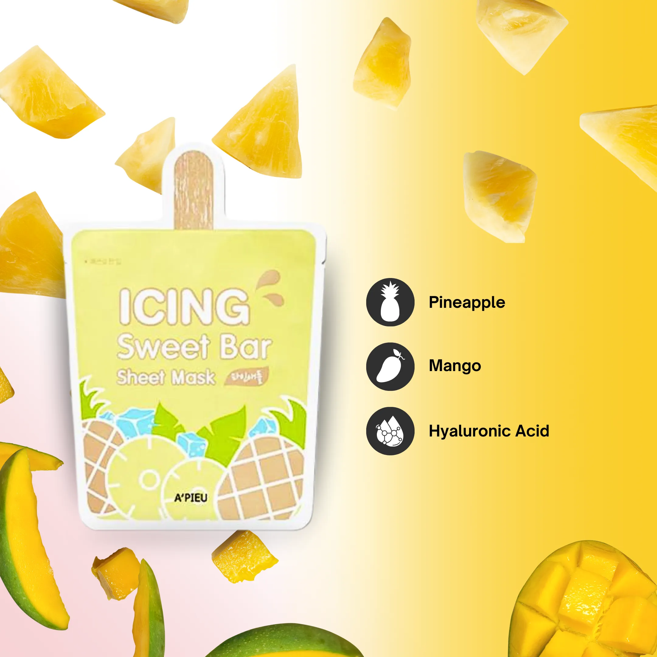 Pineapple Icing Sweet Bar Sheet Mask