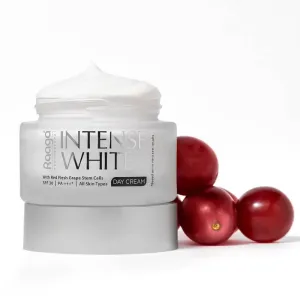Raaga Professional Intense White Day Cream | Red Flesh Grape Stem Cells | SPF 30 PA    | Nourished Skin All Day (50 gm)