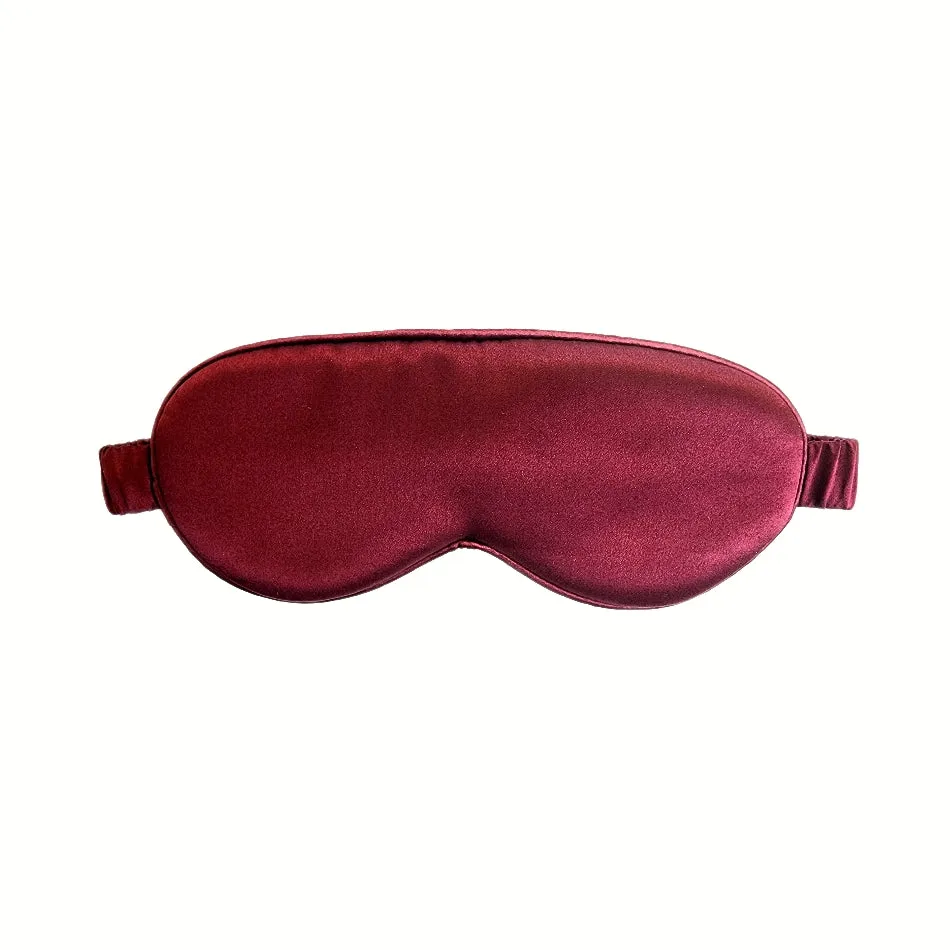 Rejuvenating Silk Sleep Mask - Burgundy Eye Cover