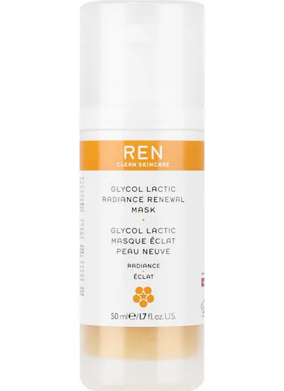 REN Clean Skincare Glycol Lactic Radiance Renewal Mask with AHA
