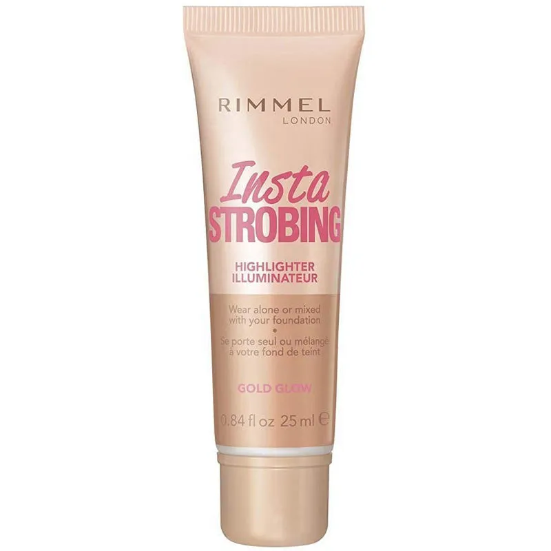 RIMMEL - Insta Strobing Highlighter, Gold Glow - 0.84 fl. oz. (25 ml)