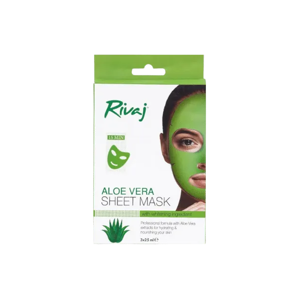 RIVAJ ALOE VERA SHEET MASK 3PCS