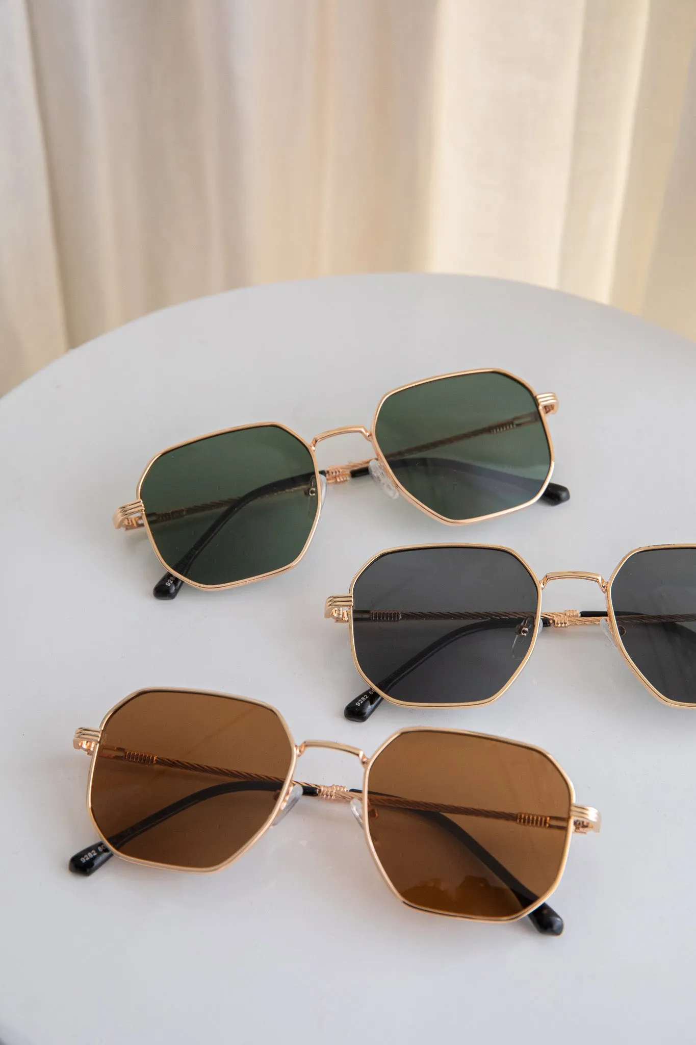 Sahara Aviator Sunglasses Dark Green