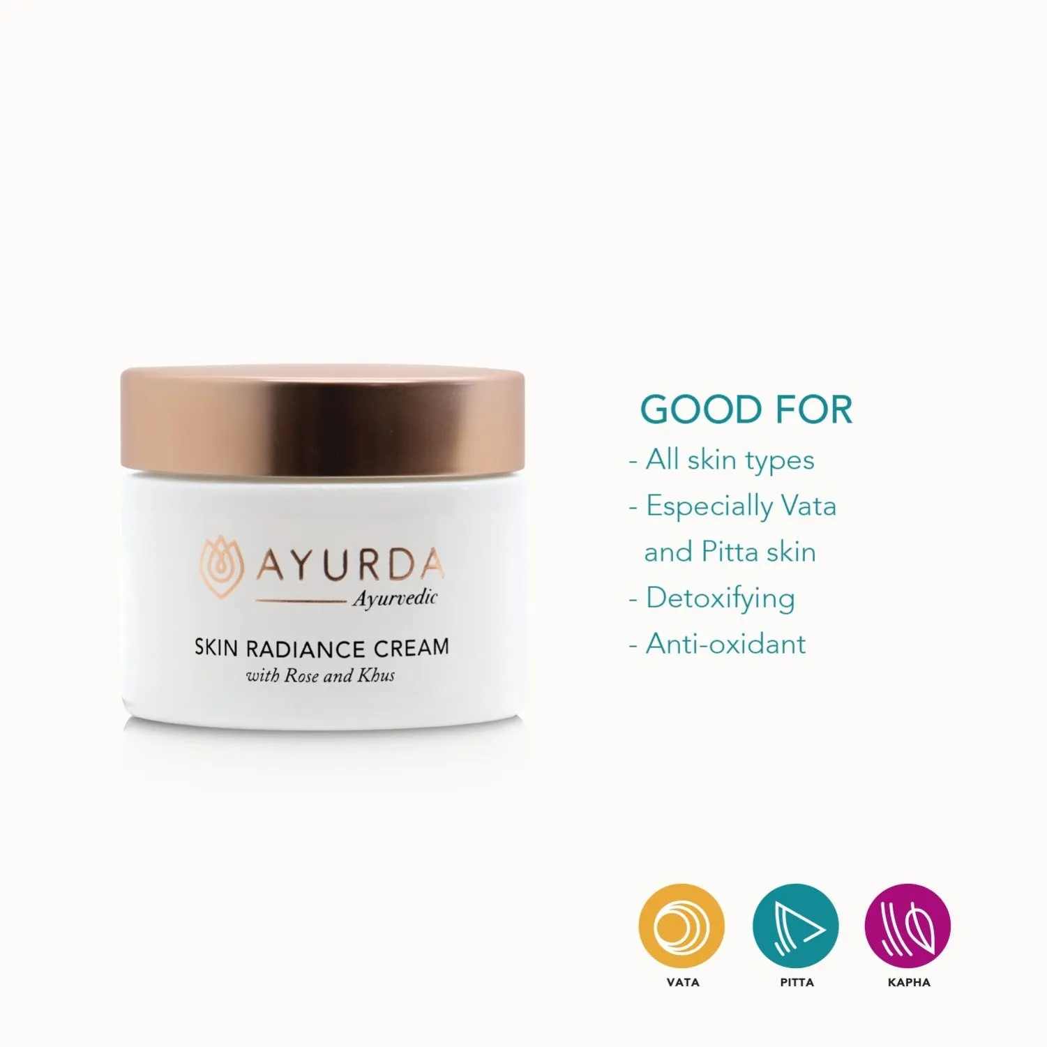 Skin Radiance Cream with Rose and Khus