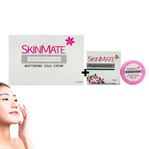 SkinMate Beauty Plus Whitening Cold Cream   Placenta Cream - 15g   8g