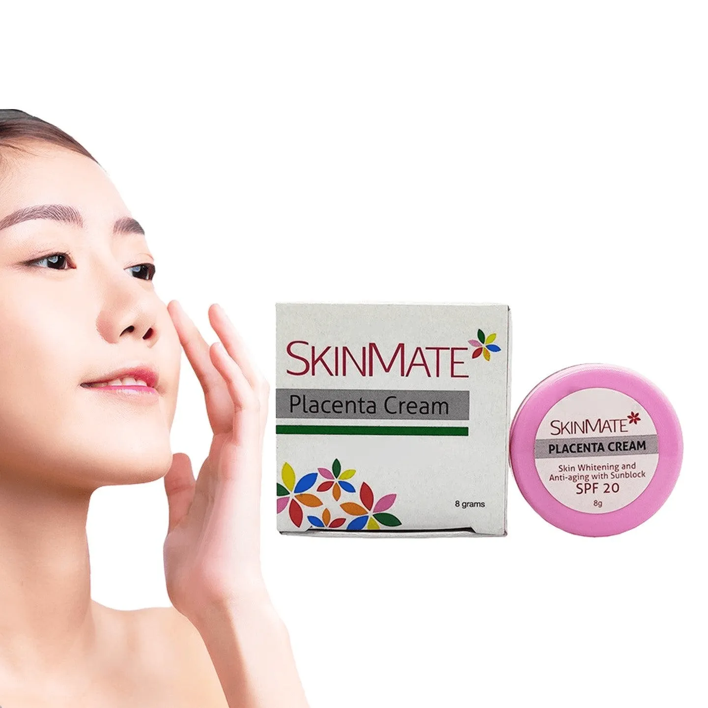 SkinMate Beauty Plus Whitening Cold Cream   Placenta Cream - 15g   8g