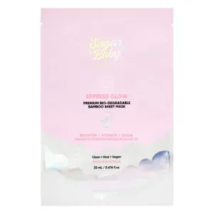 SugarBaby Express Glow Premium Bio-Degradable Bamboo Sheet Mask