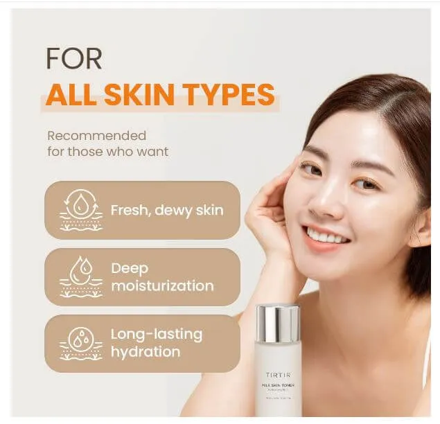 TIRTIR Milk Skin Toner Refreshing Skin 150ml, 1pc