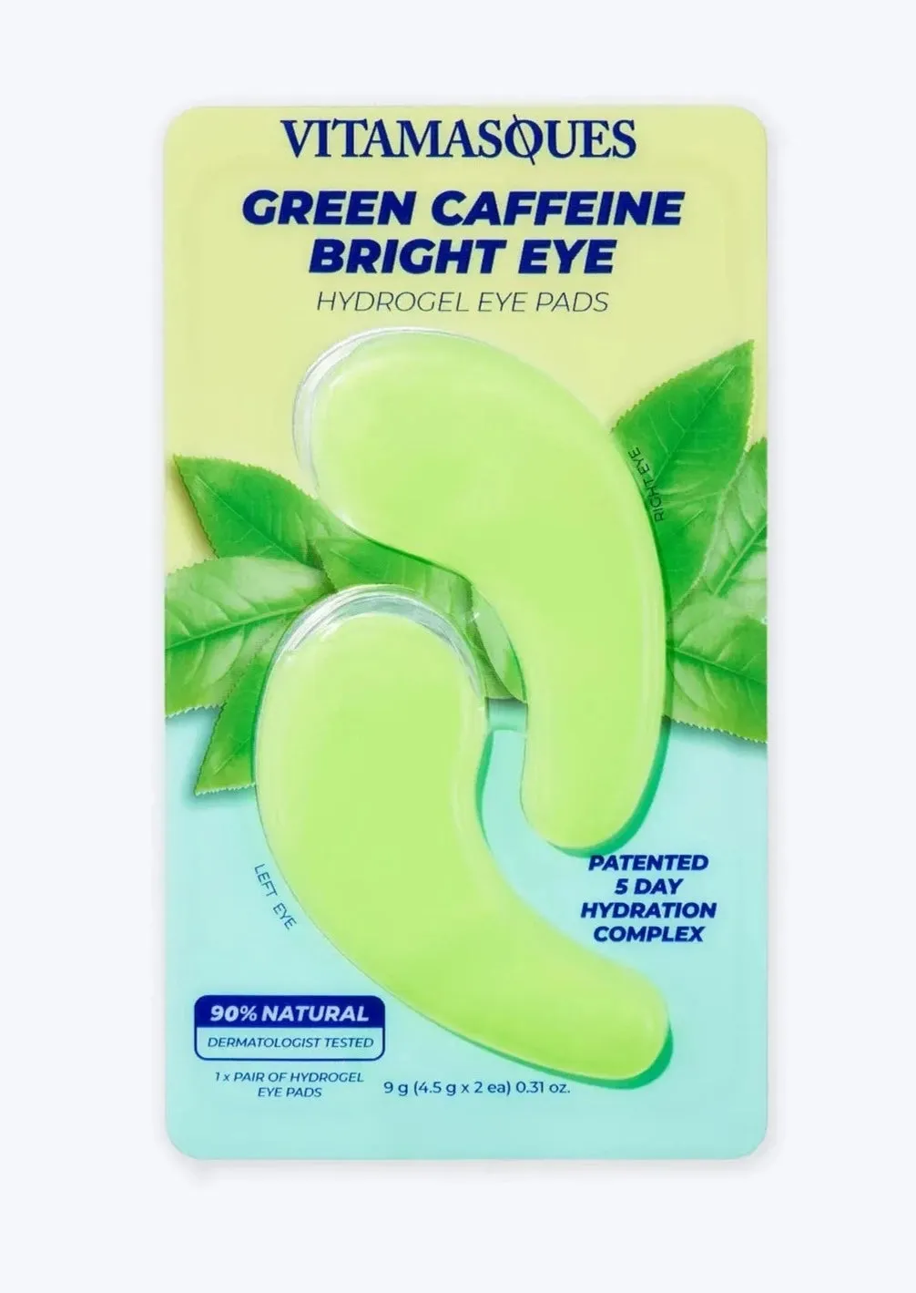 Vitamasques Green Caffeine Bright Eye Hydrogel Eye Pads