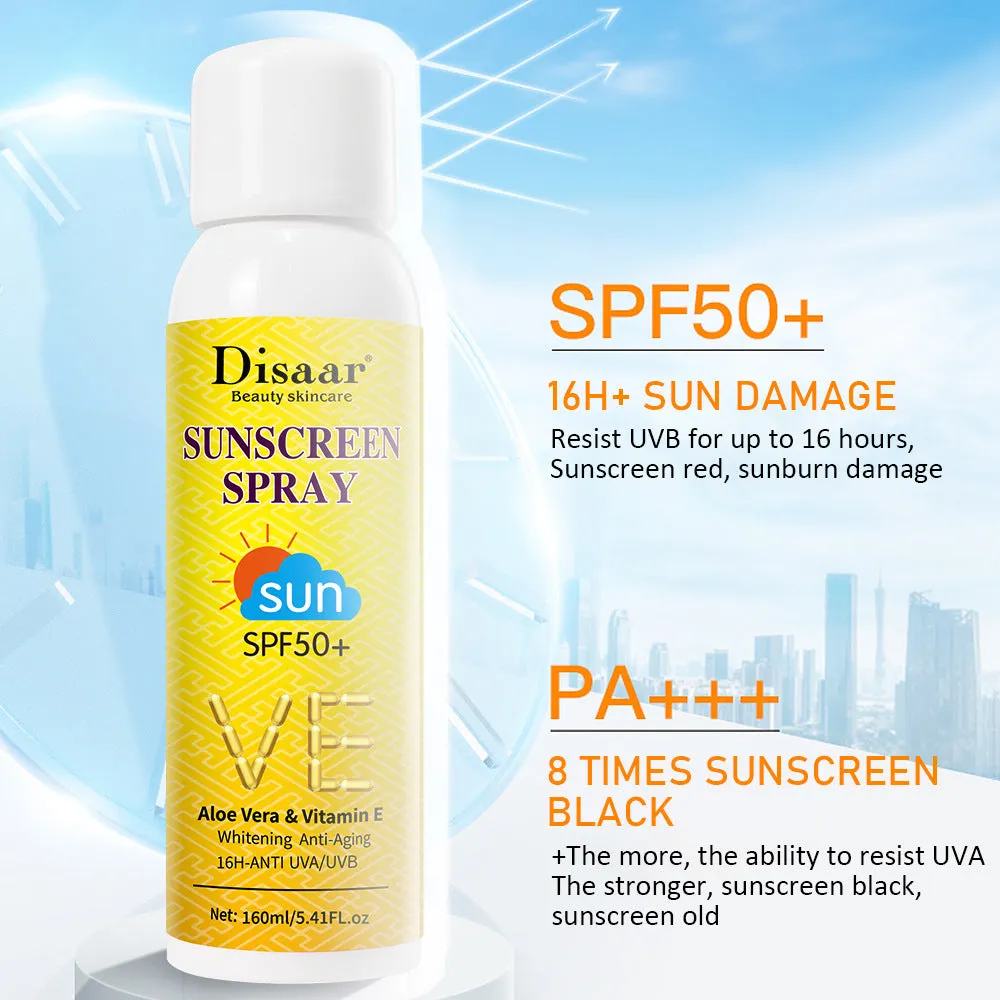 Wholesale Aloe Vera Sunscreen Spray Portable UV Protection MOQ≥3 JDC-SC-HaiS009