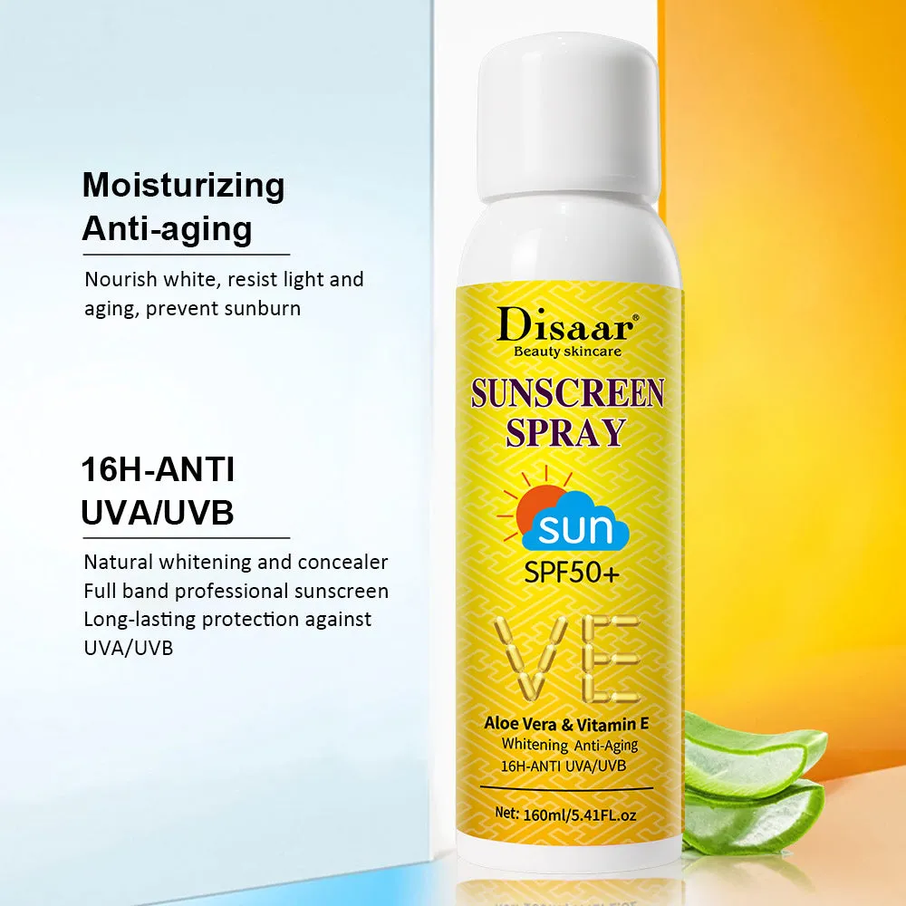 Wholesale Aloe Vera Sunscreen Spray Portable UV Protection MOQ≥3 JDC-SC-HaiS009