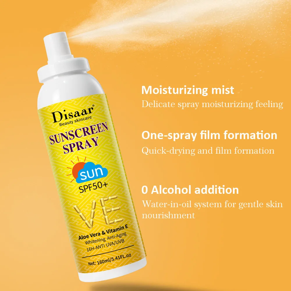 Wholesale Aloe Vera Sunscreen Spray Portable UV Protection MOQ≥3 JDC-SC-HaiS009