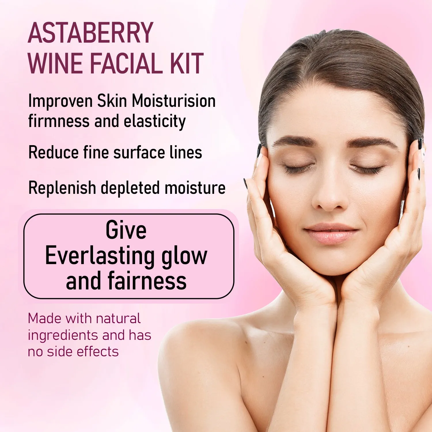 Wine Mini Facial Kit | For Glow & Brighter Skin tone(100ml)