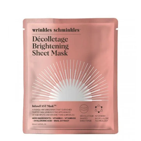Wrinkles Schminkles Décolletage Brightening Sheet Mask - 1 Mask